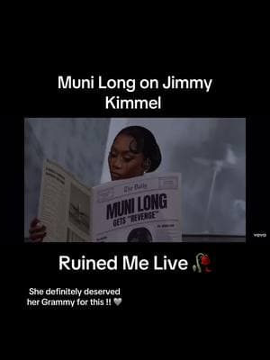 Her mic was DEFINITELY on !! 😖❣️ #munilong #ruinedme #jimmykimmel #jimmykimmelshow #fyp #fypシ #livemusic #liveperformance 