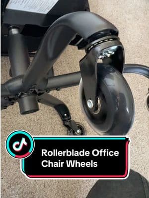 About time the office chair gets and upgrade #officechair #officechairwheels #wheels 