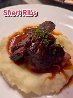 Braised Short Ribs for Valentine’s Day ❤️ from things I learned in culinary school- #shortribs #Recipe #howto #datenightideas #cooking #athome #foodtiktok 