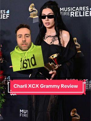 Can we get a photo of Charli with her #GRAMMYS please? @Charli XCX #charlixcx #brat #grammy #springbreakers  #awardsshow #redcarpet 