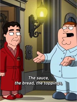 how is the cheese never fully melted?! #familyguy returns february 16 on #FOX, next day on @hulu. #familyguyclips #petergriffin #meggriffin #papajohns #pizza #hulu 