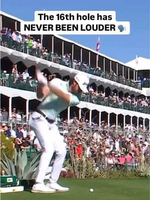 This hole-in-one still gives us chills. WHAT A MOMENT. #samryder #golf #PGATOUR #wmpo #wmphoenixopen #holeinone 