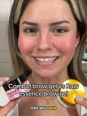 BATTLE OF THE BROWS💗 @Combat Gel @Christian Chanel #combatgel #rawessencebrowgel #combatbrows #browntiktok #lamination #eyebrowtutorial #eyebrow #eyebrowshaping 