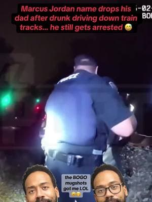 shortened it to the funniest parts lol oh boy. notice how the girl giggled so much when he brought up Michael Jordan. Ma’am. 😒 #marcusjordan #michaeljordan #arrested #bodycam #lamborghini #traintracks #florida #charges 