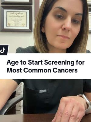 In honor of world cancer day, let’s review the recommended screening age for the most common cancers in women and men. These guidelines are for asymptomatic individuals without a family history. Screening prevents cervical and colorectal cancer and allows early detection and cure for breast, prostate, and lung cancer. #getscreened #cancerscreening #worldcancerday #cancer #colorectalcancer #coloncancer #breastcancer #cervicalcancer #prostatecancer #lungcancer 