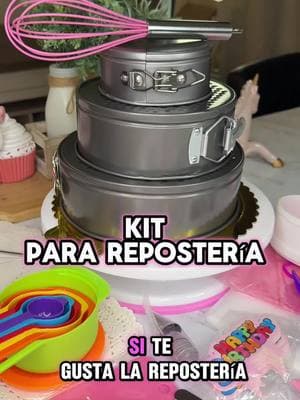 Kit de repostería                                      -                                              -                                      - Repostería #kit #kitchen #reposteria #bakery #bakerylife #cocina #pastel #cake #postres #dessert #cakedecorating #decoration #sanvalentin #ValentinesDay #viralvideo 