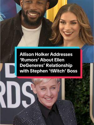 #AllisonHolker — whose new memoir, #ThisFar, is out today — sets the record straight about her late husband Stephen #tWitch Boss’ relationship with #EllenDegeneres. Read more at the link in our bio. 