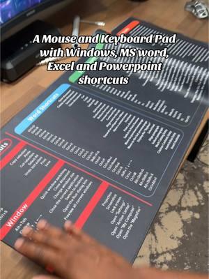 This mouse and keyboard pad is an amazing tool for productivity. #mousepad #keyboardpad #mouseandkeyboard #shortcuts #windowsshortcuts #excelshortcuts #msexceltricks #msexceltutorial #msexcelshortcutkeys #windowsshortcuts #exceltips #exceltricks #excelpro #TikTokShop #tiktokmademebuyit 