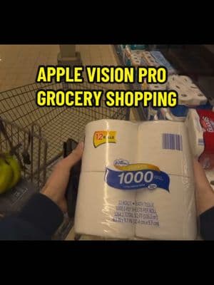 Apple Vision Pro Grocery Shopping 🛒 🍌 #avp #applevisionpro #visionpro #cooltech #onthisday 