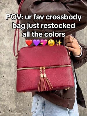 Don’t miss out again!💪✨ #restock #crossbodybag #red #ValentinesDay #firstofthemonth #febuary14th #winterfashion #tiktokmademebuyit #spotlightfinds #shopping #giftidea #shoulderbag #losangeles #sugubag 