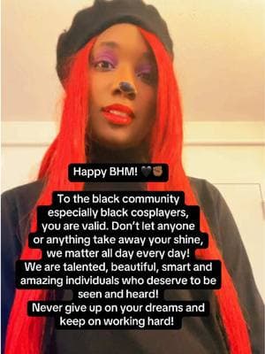 Fill free to share with anyone who needs to hear this! 🖤✊🏾 #blackhistorymonth #bhm #blacklivesmatter #blackcosplayer #fyp #foryou #beretgirl #beretgirlcosplay #mochachinocosplay #mochachino #anextremelygoofymoviecosplay #anextremelygoofymovie #goofymoviecosplay #agoofymovie #cosplaycommunity #cosplay 