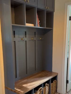 Mudroom makeover! #mudroom #homedecor #roomupgrade #builtins 