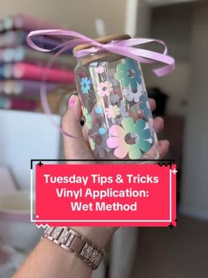 🚨 Vinyl Crafters, Stop the Bubbles! 🚨 Tired of those pesky bubbles ruining your vinyl projects? Try the wet method for a smooth, bubble-free application every time! 💦✨ Have you tried this hack before? Drop a ✅ or ❌ in the comments! ⬇️ . #CreativeFabricaCrafts #TipTuesday #TuesdayTipsAndTricks #CraftTips #TuesdayTips #TuesdayTricks #TuesdayCraftTips #WetHackMethod