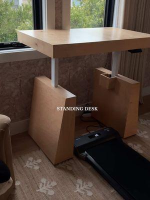 found a woodworker on FB marketplace and had him cover a standing desk from Amazon! #walkingpad #homeoffice #standingdesk #wfh #office #walkingpadgirl #walkingpadgirlie #workfromhome #wfhsetup #customstandingdesk #woodstandingdesk 