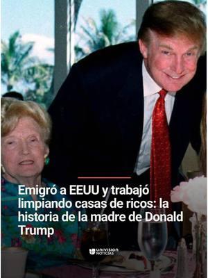 📌 La historia de la madre de Donald Trump: emigró a EEUU y trabajó limpiando casas de ricos. Mary Anne MacLeod, la madre del presidente, fue uno de los muchos escoceses que emigraron a Estados Unidos huyendo de la precariedad tras la Primera Guerra Mundial. Te contamos en este video más sobre quién fue esta inmigrante que trabajaba como empleada del hogar. #Trump #MadreDeTrump #TrumpMoms #DonaldTrump #MaryAnneMacLeod #UniNoticias #UnivisionNoticias 