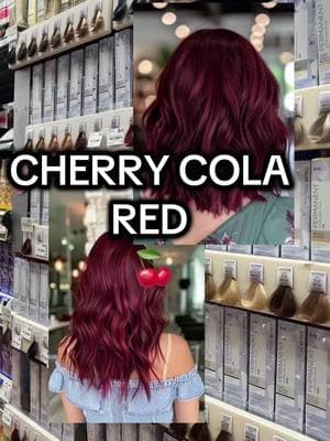 favorite color so far 🍒😭🫶🏽 @Sally Beauty #cherrycola #cherrycolahair #darkcherryhair #sallybeauty #sallybeautypartner #sallybeautyassociate #hairtok #lorealhicolor #lorealhicolormagenta #redhair 