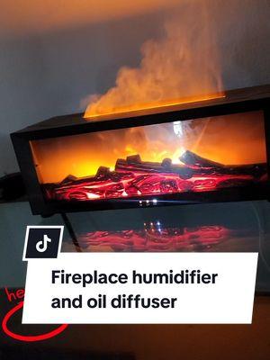 Fireplace humidifier and oil diffuser . #soothingsounds #diffuser #oildiffuser #humidifier #aromatherapy #aroma #humectante #decor #chimenea 