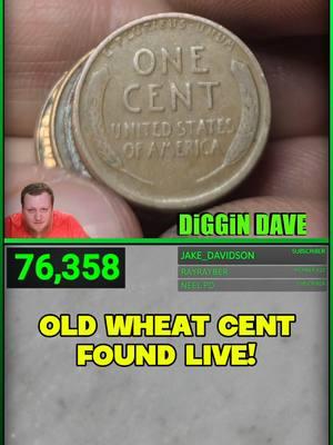 Old Wheat Penny Found LIVE! #coins #coin #coinrollhunting #coinrollhunt #fyp  #treasure  #coincollecting #coinfamily #coinsworthmoney #checkyourchange #silver #diggindave #foryou #crh #coolcoins #money #penny #pennies 