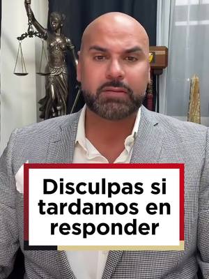 🚨 Mi gente, estamos recibiendo muchas llamadas, pero la ayuda está en camino. Disculpas de antemano y tengan por seguro que estamos en eso. No pierdan la fé, mantengámonos firmes en la lucha. 📱 Si necesitan ayuda, envíenme un mensaje privado y síganme en mis redes para estar informados. 📌 Los resultados pueden variar. Se requiere consulta para determinar elegibilidad. Este mensaje es informativo y no constituye asesoría legal. #ChrisAlonso #AbogadoDeInmigracion #AyudaLegal #AvisoInformativo #InmigrantesLatinos #LatinosEnUSA