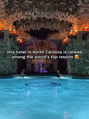 this hotel in North Carolina is ranked among the world’s top resorts 😍🏔️✨ @The Omni Grove Park Inn #hosted  📍Omni Grove Park Inn (Asheville, NC) Built in 1913, this iconic hotel has hosted U.S. Presidents, celebrities, and travelers from all over the world—and walking through it feels like stepping into a piece of history. But the best part? The spa 😍 Y’all—this isn’t just any spa. It’s a 43,000-square-foot subterranean oasis, ranked one of the best resort spas in North America. I had the most refreshing 80-minute facial while Jorge got a massage—then we spent the rest of the day floating in cavernous hot tubs, relaxing under waterfall features, and swimming in an underground pool surrounded by massive rock walls and glowing candles. It’s absolutely unreal. AND they have a café inside, so you can literally spend all day here. Our corner-view room was just as incredible! We woke up to breathtaking views of the mountains, golf course, and the historic hotel, making every moment feel unreal. Mornings started off right—one day with room service, and the next with an unforgettable breakfast buffet at Blue Ridge, one of their many onsite dining venues, featuring farm-to-table dishes and mountain views straight out of a dream. Dinner at EDISON, Craft Ales + Kitchen was the perfect way to end the day—elevated Southern comfort food and handcrafted cocktails, all enjoyed in a warm, cozy fireside atmosphere. The Omni Grove Park Inn has a total of 10 restaurants and bars, an 18-hole golf course, a huge sports complex, tennis courts, and even boutique shopping. This iconic, historic resort is truly one-of-a-kind and should be at the top of your bucket list!  Asheville is still recovering from the impacts of Hurricane Helene, but the community is graciously welcoming visitors and needs our support now more than ever. By visiting, you’re not only treating yourself to an unforgettable experience but also contributing to the city’s recovery efforts ❤️‍🩹 TAG someone who NEEDS a getaway like this and follow me @jensensavannah for more gems in NC/SC 💎 #visitasheville #AshevilleNC #northcarolina #travel #bucketlist #exploreNC #supportssheville #mountains #nctiktok #asheville #nc #wheretostay #ncmountains #weekendtrip #roadtrip #spa #resort 