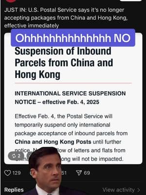 *faints* the way everything just became so expensive #breakingnews #badnews #TikTokShop #commerce #china #usa #usps #mail #international #package #economy #finance 