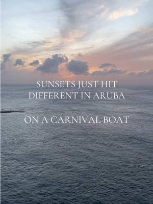 The feeling you get knowing you’re in Aruba until 10 pm with @carnival just hits different 🌅 #carnival #carnivalcruise #carnivalcruiseline #cruisetok #aruba #arubasunset #carnivalhorizon #cruiselife