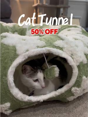 This cat tunnel is the perfect cozy hideaway for your kitty! Perfect for naps and playtime! Currently 50% off in the TikTok shop! #CozyCat #CatTunnel #TikTokShop #CatLovers #FelineFun #PetComfort #CatsofTikTok #MustHavePet #CatAccessory #PetTok #CozyVibes #productreview #catvideo #sillycats #cutecats #kittycat #pettunnel #catbed #cozy #viral #viralproducts #onsale #flashsale #cheaptok #viral #trending #fyp #fypシ #fypage #shopping #coolproducts #lesure #lesurepet #dogbed #CapCut 