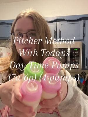 Combine my day time pumps into my pitcher with me! In the morning I will use this pitcher to make babes day time bottles! #bottlefeeding #breastfeeding #breastmilk #pitcher #pitchermethod #pumping #pumpandpour #breastpumpsupport #breastpump #exclusivelypumping #exclusivepumper 