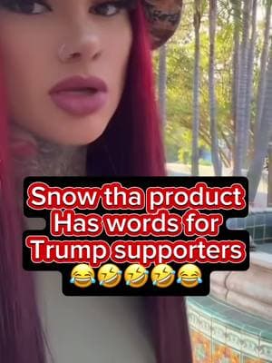 Snow tha product has words for some people #trump #biden #mexican #mexicano #mexicantok #mexicantiktoks #laraza #chicana #chicano #chola #cholastyle #cholavibes #cholostyle #la #losangeles #losangelesprotest 