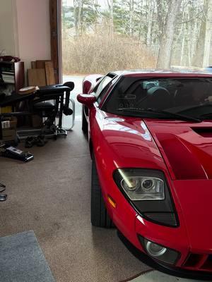 Squeezing the GT out to play  #ford #fordgt #supercar #2005 #red #rare #garage #930 #porsche #postercar #gt40 #gt #dream #dreamcar #fyp #fypシ #fypage #fypシ゚viral #fyppppppppppppppppppppppp #exotic #exoticcar #exoticcars 