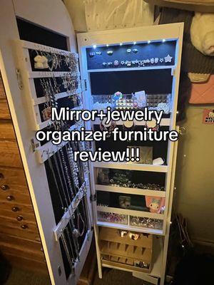 Best new upgrade to my room! 😋 #fulllengthmirror #jewelryarmoire #jewelryorganizer  #jewelrymirrorcabinet #mirror #fyp#miuvanity