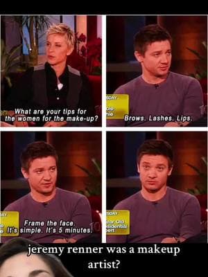 #greenscreen love that for him #jeremyrenner #ellen #drewbarrymoreshow #hawkeye 