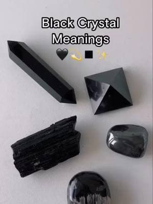 Black Crystal meanings.  Crystals for beginners, here are some of the best crystals for protection and grounding. ##realcrystals##crystalshop##crystaltok##homedecor##crystalsdotcom##conversationpiece##blackcrystals##shungite##obsidian