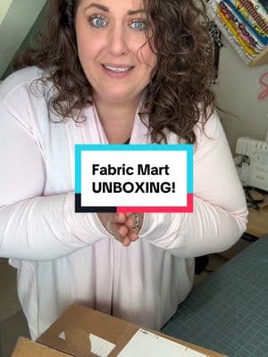 I LOVE @fabricmart 🩷🧡 It’s one of my very favorite stores to shop for garment sewing!  Let’s unbox my latest order together! #fabricunboxing #sewingfabric #knitfabric #fabricstore #fabricmart #sewing #garmentsewing 