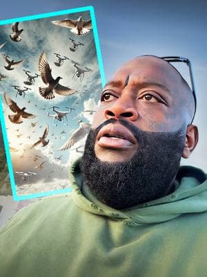 Fans think Rick Ross has lost his damn mind - says drones disguised as birds are spying on him #rickrosstheboss #celebrity #celebritynews #hollywood