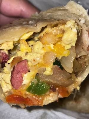 🌯🍳🥔🌭🧀🧅🍅🌿🌶️   In the kitchen early in the morning cooking up eggs, potatoes, hotdogs, grilled veggies and cheese for a delicious breakfast burrito. #breakfast #breakfastburrito #eggs #eggswithhotdogs #potatoesandeggs #hotdogeggspotatoes #hotdogbreakfast #grilledveggies #cheese #goodmorning #startthedayright #breakfastfirst #yummy #tiktokfood #tiktokbreakfast #burritoplease #kirklandhotdog #smellwhatscooking #homecooking #foodathome #foodcontent #breakfasttime #earlyinthemorning #contentfoodcreator #itscrystelle #Foodie #foodforthesoul #amen #fyp 