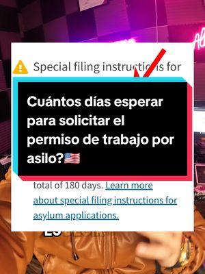 Cuántos días debes esperar para solicitar el permiso de trabajo por asilo? 🇺🇸 #inmigracion #permisodetrabajoenusa #permisodetrabajousa #relojdeasilo #permisodetrabajoporasilo #latinosenusa #inmigrantesenusa 