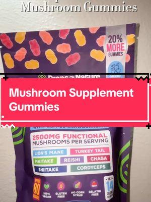 Why are these actually good. #tiktokshoploveatfirstfind #spotlightfinds #gummies #mushroomgummies #ashwagandha #tiktokshopjumpstartsale #dropsofnature #MomsofTikTok @Drops Of Nature 