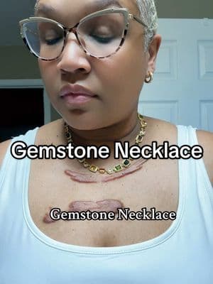 This Gemstone Necklace is Stunning!  #necklace #necklaces #gemstonenecklace #tiktokmademebuyit #tiktokshoploveatfirstfind #spotlightfinds #tiktokshoploveatfirstfind #creatorsearchinsights #loveatfirstfind #lovelanguage #tiktokshopcreatorpicks 