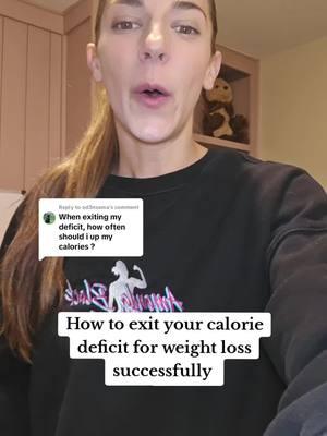 Replying to @od3nsama Learning how to exit your calorie deficit is vital for long term weight loss #howtolosefat #weightlossforwomenover30 #bodyrecompositionjourney #weightlossmotivation #dietculturedropout #weightlosshardtruth #caloriedeficitdiet #summerweightloss #simplehealthtips #hormonesandweightloss #sustainbleweightloss #2025weightlossgoals #weightlosstipsforwomen #bodytransformations #weightloss #WeightLossForLife #weightlossmindsetshift #strengthtraining #womenwholift #howtostrengthtrain 