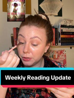 We have a strong start to the February reads #readingupdate #weeklyupdate #grwm #romancebooks #historicalromance #deirdrerosemorgan 