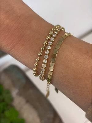 What’s your go to bracelet stack? #valentines #gifting #jewelry #ValentinesDay #mirandafrye #bemyvalentine #gold #silver ##bracelet #bracelets #braceletstack #bold #dainty 