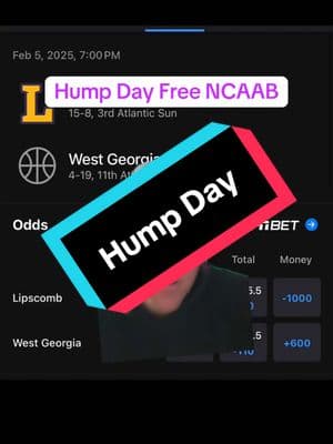 Free NCAAB Picks Wednesday #fypシ #NBA #sportsbetting #barstoolsports #ghostpicksjimmy #draftkings #fanduel #ncaab #lipscomb #westgeorgia