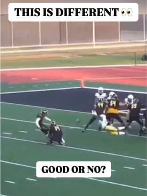 Craziest field goal ever 🤯 #fieldgoal #football #cfb #CollegeFootball #highschoolfootball  (H/t: maxpreps)