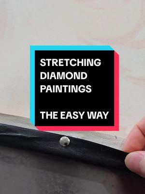 Replying to @jspear19 how to stretch a diamond painting the easy way. plus some other options that I have experience with.🥰 #diamondpainting #diamondart  #tipsandtricks  #LifeHack #worldtok #diamondpaintingtips #myowa  #alienputty #fyp 