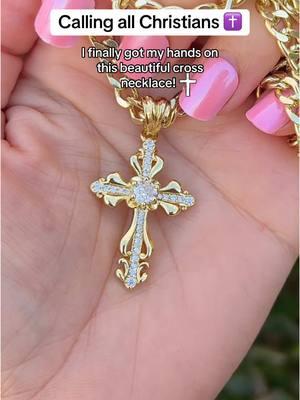 I truly adore this cross necklace! @KissYanOfficial  #cross #crown #necklace #crossnecklaces #Christians #christiantiktok #accessories #jewelry #TikTokShop #faith #TikTokFashion