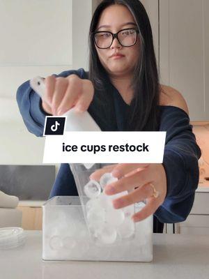 favorite game as a beverage girlie 🧊🤭✨ #icecups #restock #asmr #iceddrink #foryoupage #fypシ 