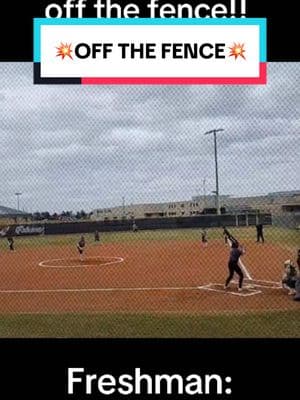 First high school at-bat: off the fence!!!  Freshman @payten_bradley11 came out swinging it 🔥🔥 Great start to the season!  #hittingpost #hittingmechanics #hittinggoals #softballreels #softballtiktoks #softballgames #softballswing #softballswings #softballdoctor #thesoftballdoctor #fyp 