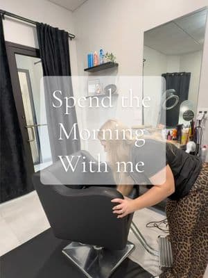 Spend the morning with me 👏🏻👏🏻🩷🫶🏼    #MomsofTikTok #hairtok #arkansas #arkansashairstylist #momlife #busymom #bluecollarwife 