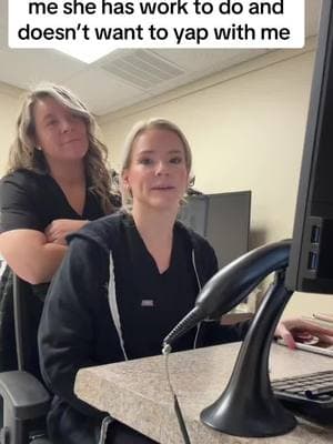 I hate when @Meg has real work to do. #blondes #nurses #nursesoftiktok #allbymyself #trending #yap #wilsoncounty #borntoyapforcedtowork 